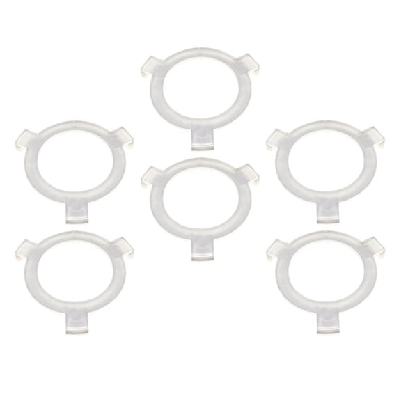 IBASETOY 6Pcs Durable Plastic Lamp Shade Adapter Rings for E27 to E26 Lamp Socket Conversion