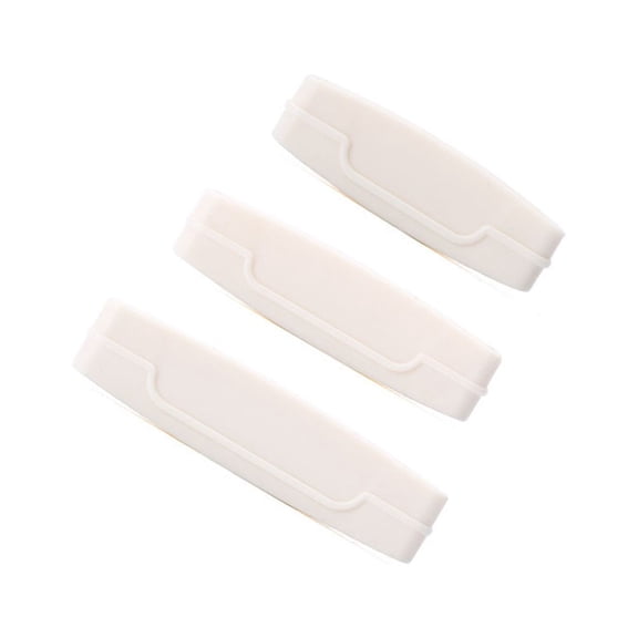 IBASETOY 6pcs Plastic Rolling Tube Toothpaste Dispenser White Rolling Toothpaste Squeeze Use