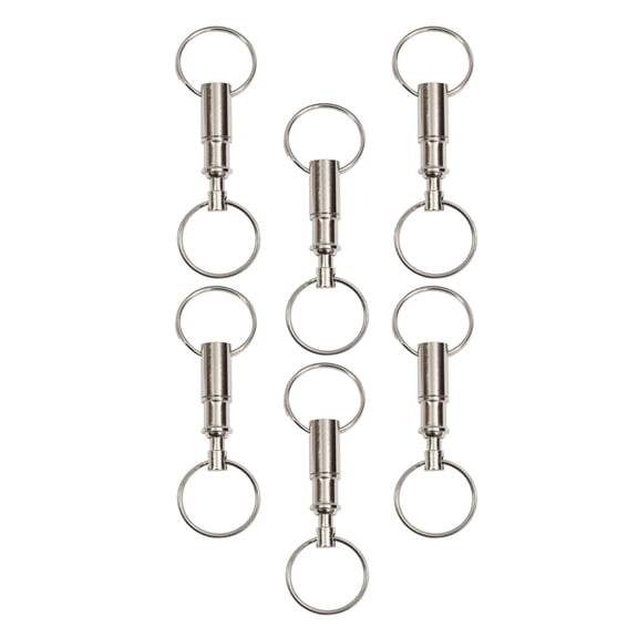 IBASETOY Minimalist Keychain Snap Lock Quick Disconnect Iron for Keys 6Pcs