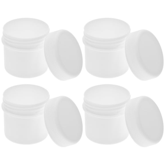IBASETOY 6pcs White Paint Storage Containers with Lids for Personal Use and Art Projects