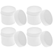 IBASETOY 6pcs White Paint Storage Containers with Lids for Personal Use and Art Projects