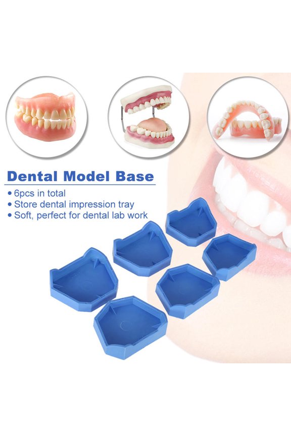 6Pcs Base Silicone Mold Dental Base Former for Dental Work Easy to Separate