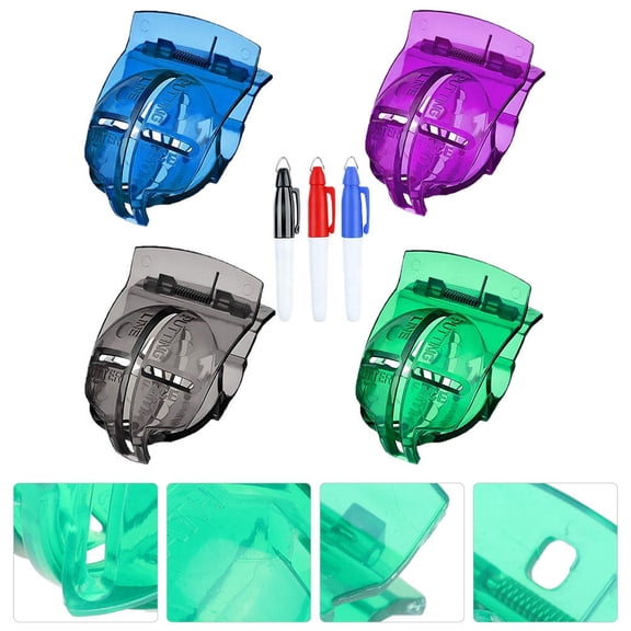 IBASETOY 7pcs Golf Ball Liner Set With Marker Pen Alignment Clip Tool For Marking Draw For Golf Training And Practice