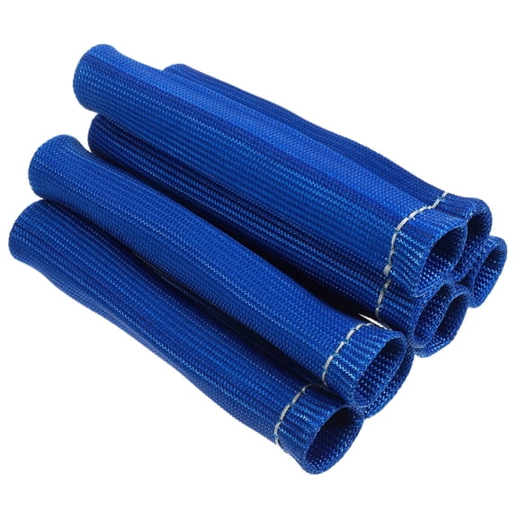 IBASETOY 8 Pcs k Plug Cover Blue Fiber with High Temperature Protection for Car Owners and Mechanics