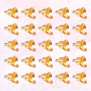 IBASETOY DIY Golden Bell Pendant for Easy Hanging and Festive Decor, 80Pcs