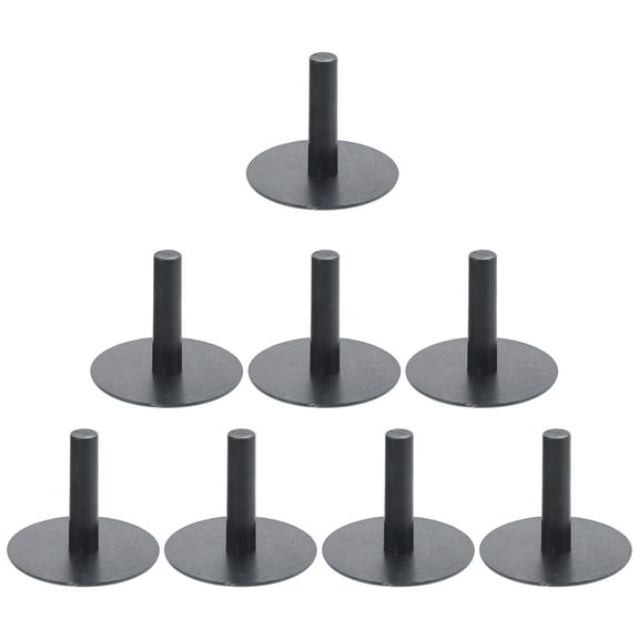 IBASETOY 8Pcs Black Plastic Car Display Holder for Dashboard Unique Model Stand Car Mount
