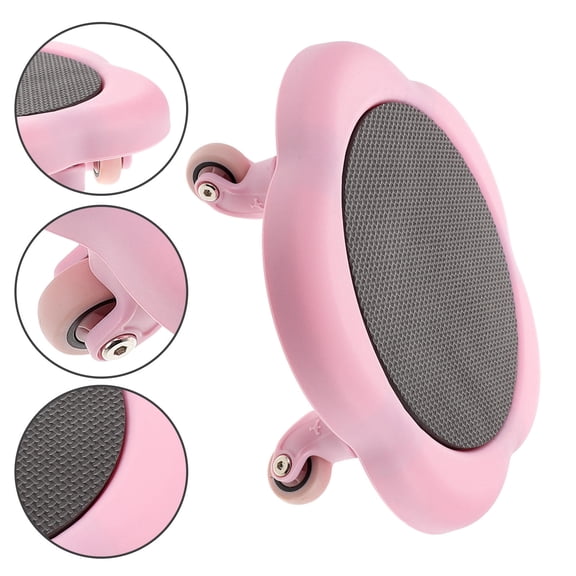IBASETOY Floral Design Abdominal Trainer for Home Gym with Stable Fivewheel Core Sliders