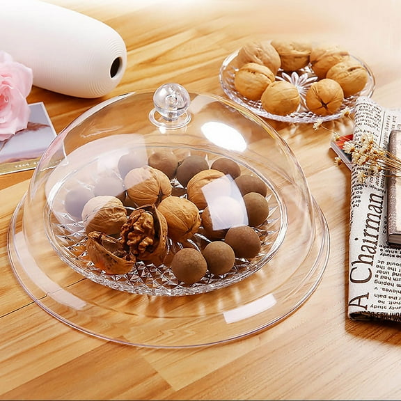 IBASETOY Acrylic Food Tent Cover Dome Food Protector Cake Display Cover For Outdoor Indoor Use (10 Inches)