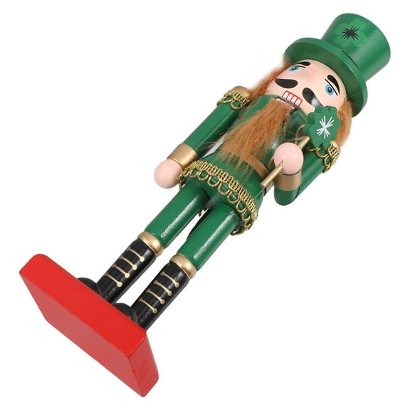 IBASETOY Adorable Nutcracker Soldier Design Home Decoration Plastic Green for Active Vivid Style 7 inch