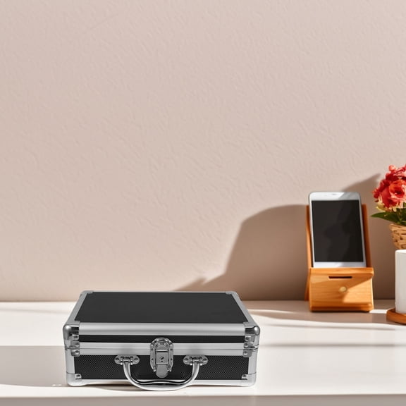 IBASETOY Aluminium Flight Case Tool Carrying Case For Travelers With Black Color 1Pack