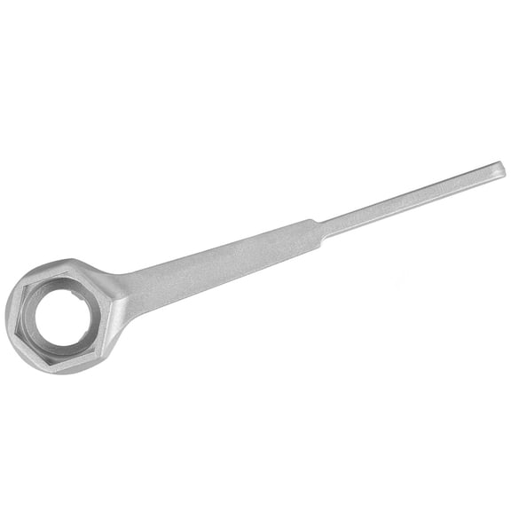 IBASETOY Plated Silver Metal Bung Wrench for Gallon Drum and Barrel Lid Removal Durable Sturdy Heavy Duty Tool