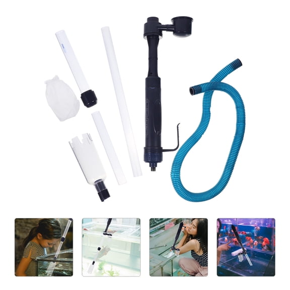 IBASETOY Aquarium Gravel Vacuum Plastic Vacuum Siphon for Aquarium Maintenance 1 Set