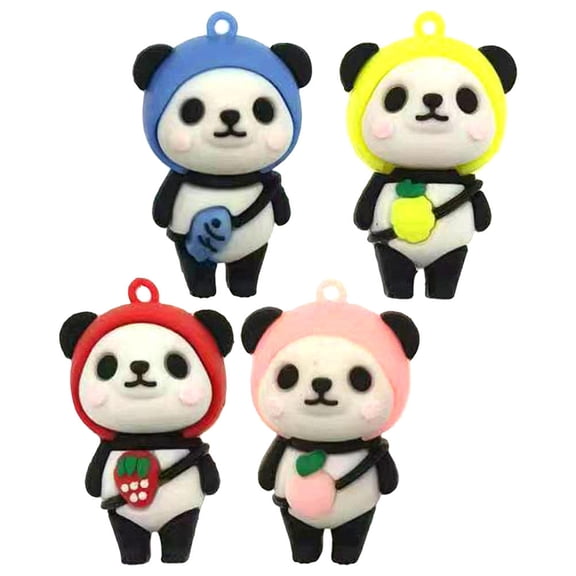 IBASETOY Assorted Color PVC Peach Shaped Aquarium Figurines Floating Decorative 4pcs