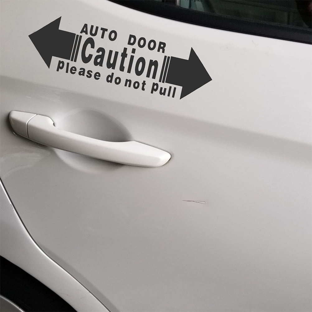 Top Label Caution - Automatic Door Window Sign Stickers For Van,Taxi,Ride Vehile,4x2 Inch,15 Pcs Per Pack Yellow - Foto 10