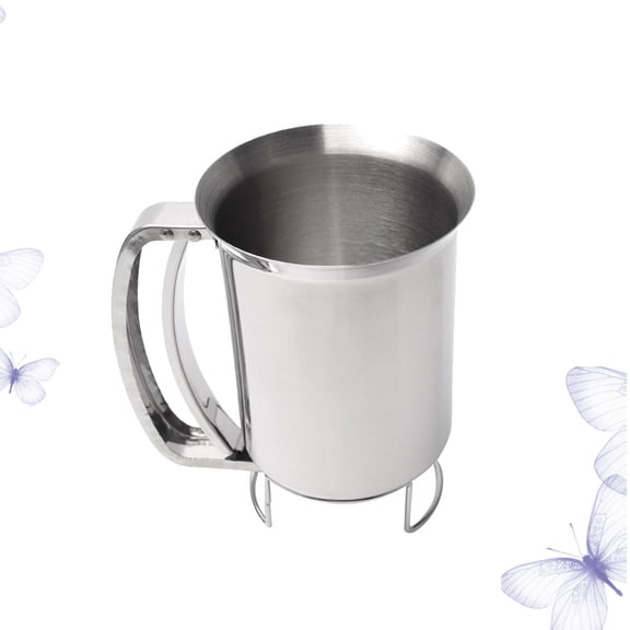 IBASETOY Stainless Steel Pancake Dispenser Food Grade Batter Funnel for Home Kitchen Use