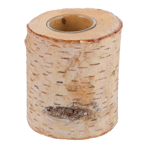 IBASETOY Birch Tree Decor Wooden Candleholder Stylish Home Decor For Living Room