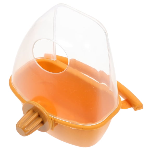 IBASETOY Birdcage Hanging Feeder Clear Bird Feeder Plastic Splash-Proof Outdoor 1Pcs