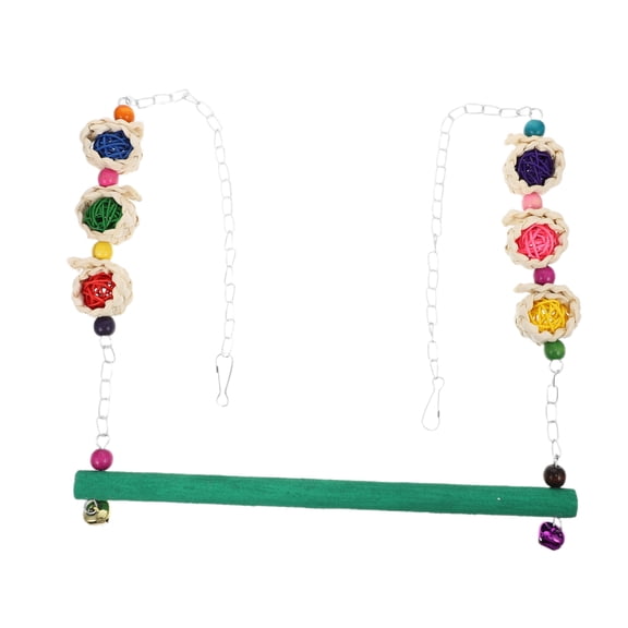 IBASETOY Bird Perch Parrot Stand with Wood for Pets 1 Set