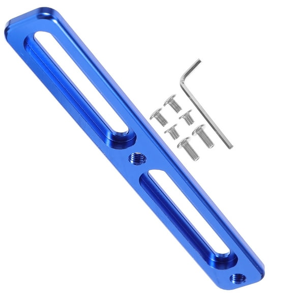 IBASETOY Blue Adjustable Bike Bottle Cage Extender Bracket Lightweight Metal Holder for Road and Mountain Bikes