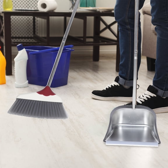 IBASETOY Dustpan and Broom Set Plastic Cleaning Tools Home Kitchen Use 1 Set