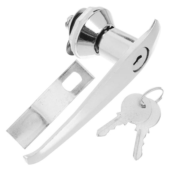 IBASETOY Cabinet Latch Locks Silver Zinc Alloy Push Button Mechanism for Mailbox Door Hardware 1Pack