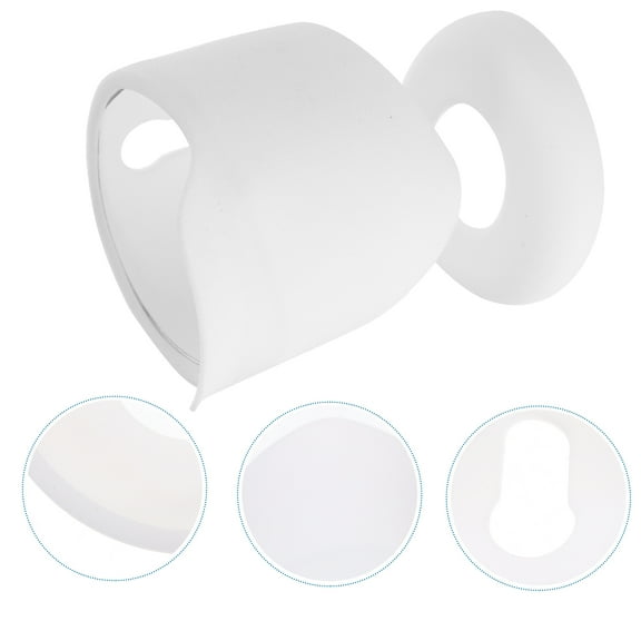 IBASETOY White Silicone Camera Rain Cover for Outdoor Security Cameras Weatherproof Protective Housing