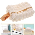 thumbnail image 1 of IBASETOY Plush Tissue Box Cover White Decorative Napkin Dispenser for Car and Home Use, 1 of 5
