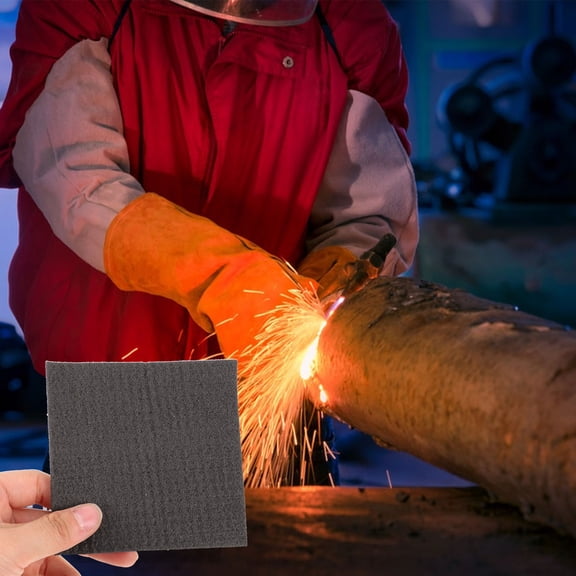 IBASETOY Black Graphite Carbon Felt Welding Blanket Soft Thermal Insulation Fireproof Material