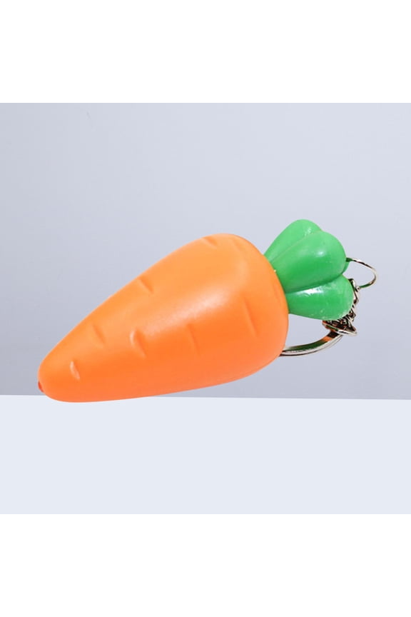 Carrot Keyring LED Decoration Key Chain for Mother's Day 1Pack
