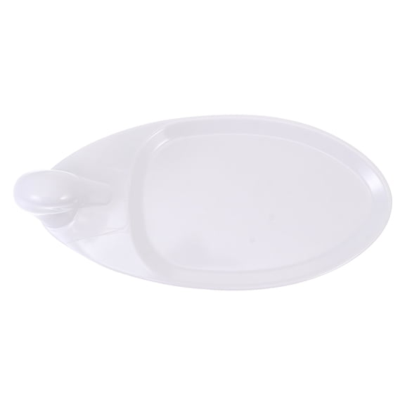 IBASETOY Ceramic Roast Plate for Food Serving and Storage White Color Craftsmanship Smooth Surface