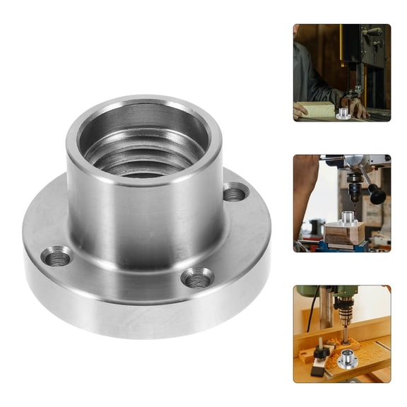 IBASETOY Steel Lathe Chuck Faceplate Adapter for Wood Lathe with 1 8Tpi Thread and Stable Clamping
