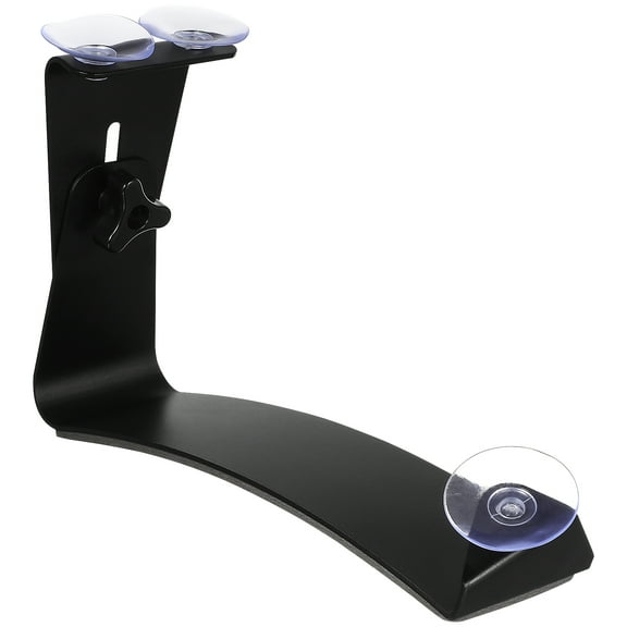 IBASETOY Adjustable Black Aluminum Classical Guitar Leg Rest Support with Rubber Suction Cups for Stage and Display