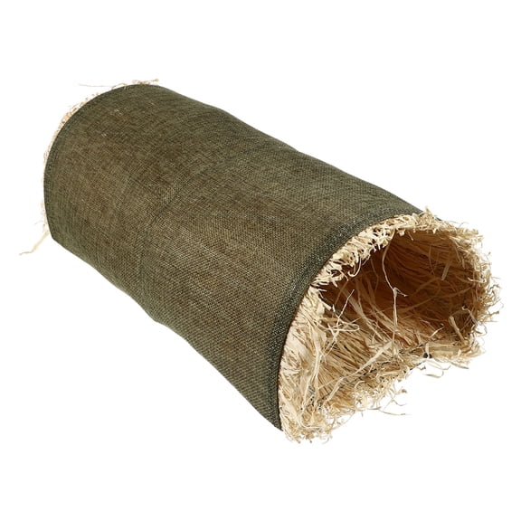 IBASETOY Bunny Tunnel Playthings, Green Cloth Pet Hiding Nest, Soft and Portable for Small Animals