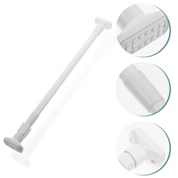 IBASETOY Clothes Pole for Wardrobe Stainless Steel Extendable for Bathroom Home Use 1Pack