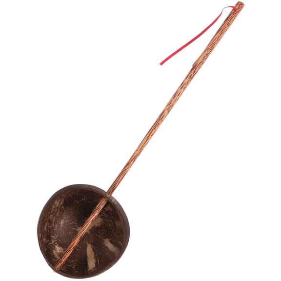 IBASETOY Coconut Shell Spoons Utensils Bath Ladle Coffee 1Pack