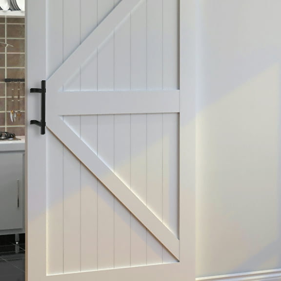 IBASETOY Black Iron Door Handle Durable Pull Bar for Cabinet Wardrobe Home Accessories