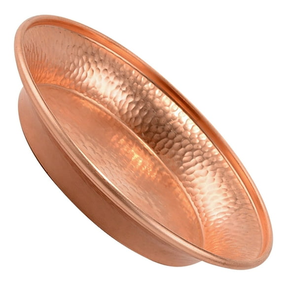 IBASETOY Copper Water Plate Offering Bowl Brown Altar Accessory 2Pack