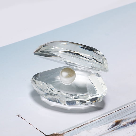 IBASETOY Crystal Seashell Ornament Diy Seashell Statue For Home Decor Shower Birthday Present Lightweight