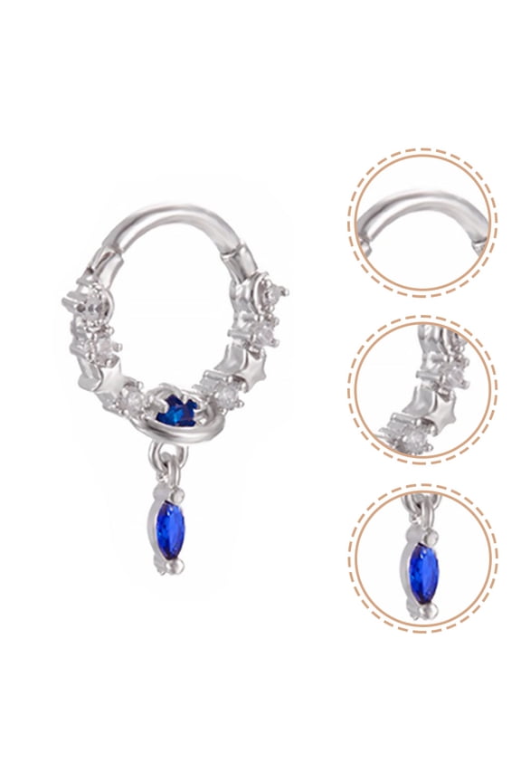 Cute Nose Hoops Nose Piercings Dangle Titanium Steel 1Pack for Women