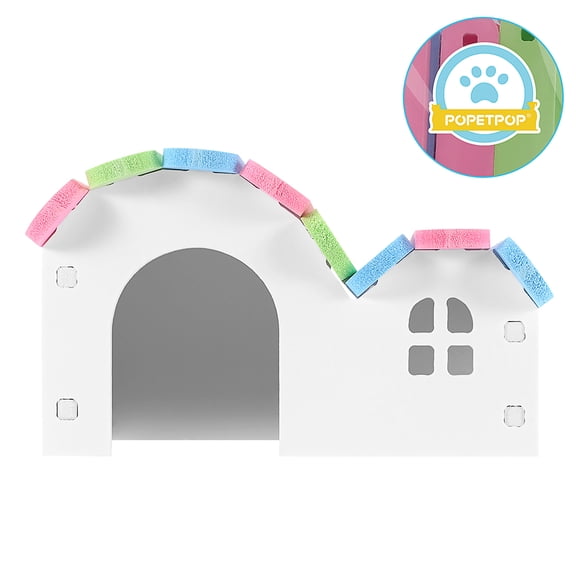 IBASETOY Puppy House and Beautiful Hamster Bed Lightweight Easy to Move and Clean