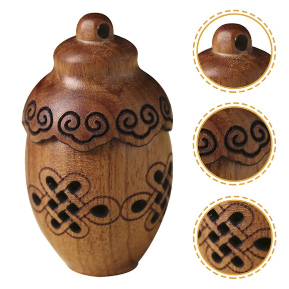 IBASETOY Portable Aromatherapy Diffuser Bottle in Brown Sandalwood for Hanging Decor