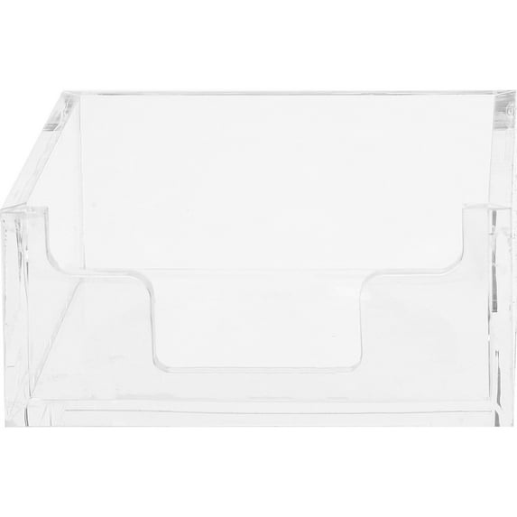 IBASETOY Transparent Acrylic Tissue Box with Rounded Corners for Dining Room and Kitchen