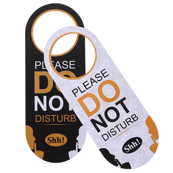IBASETOY PVC Do Not Disturb Door Sign Board with Assorted Colors for Hotel Office and Home Use