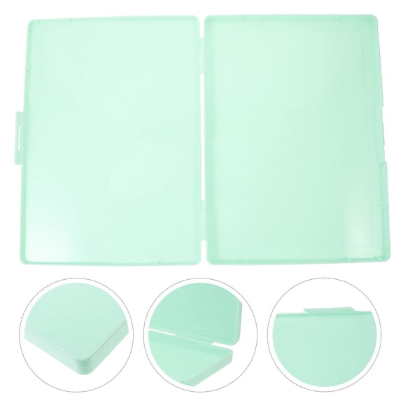 IBASETOY Green Plastic Card Organizer Box for Travel and Small Items Storage