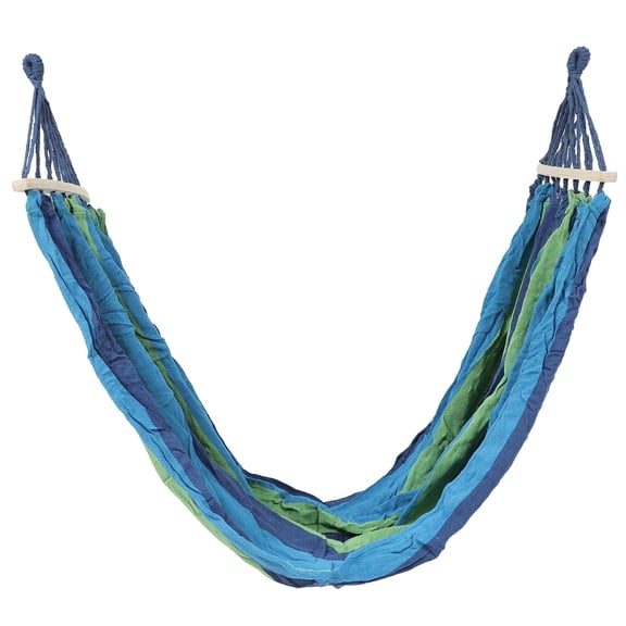 IBASETOY Double Camping Hammock Rainbow Swing Curved Wood 1Pcs for Friends Travel