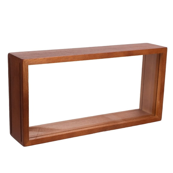 IBASETOY Dried Flower Display Photo Shadow Box Solid Wood Acrylic Home Decoration 1Pack