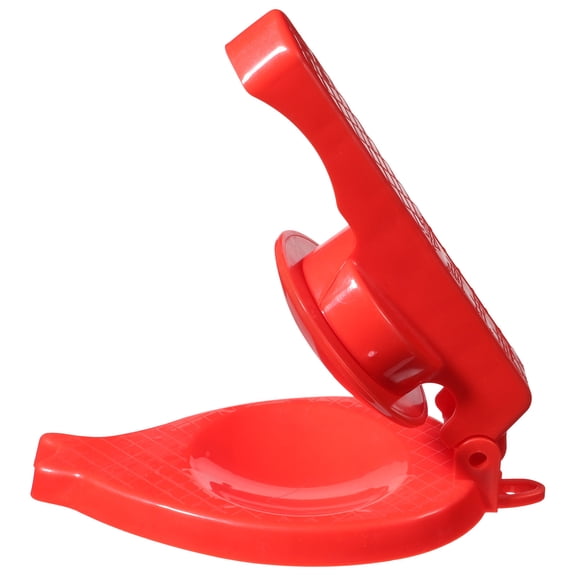 IBASETOY Portable Red Dumpling Maker Press Tool with Longer Handle for Easy Dough Pressing