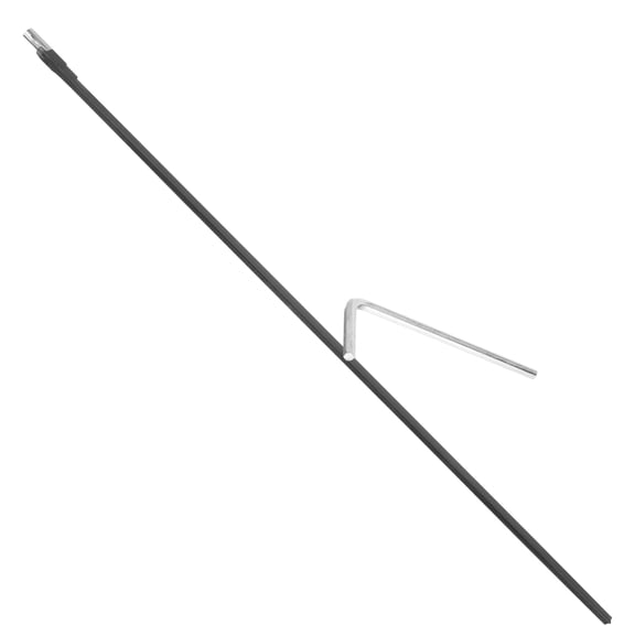 IBASETOY Durable Black Metal Guitar Truss Rod with Wrench for Easy Installation and Practical Use 2 Way Replacement