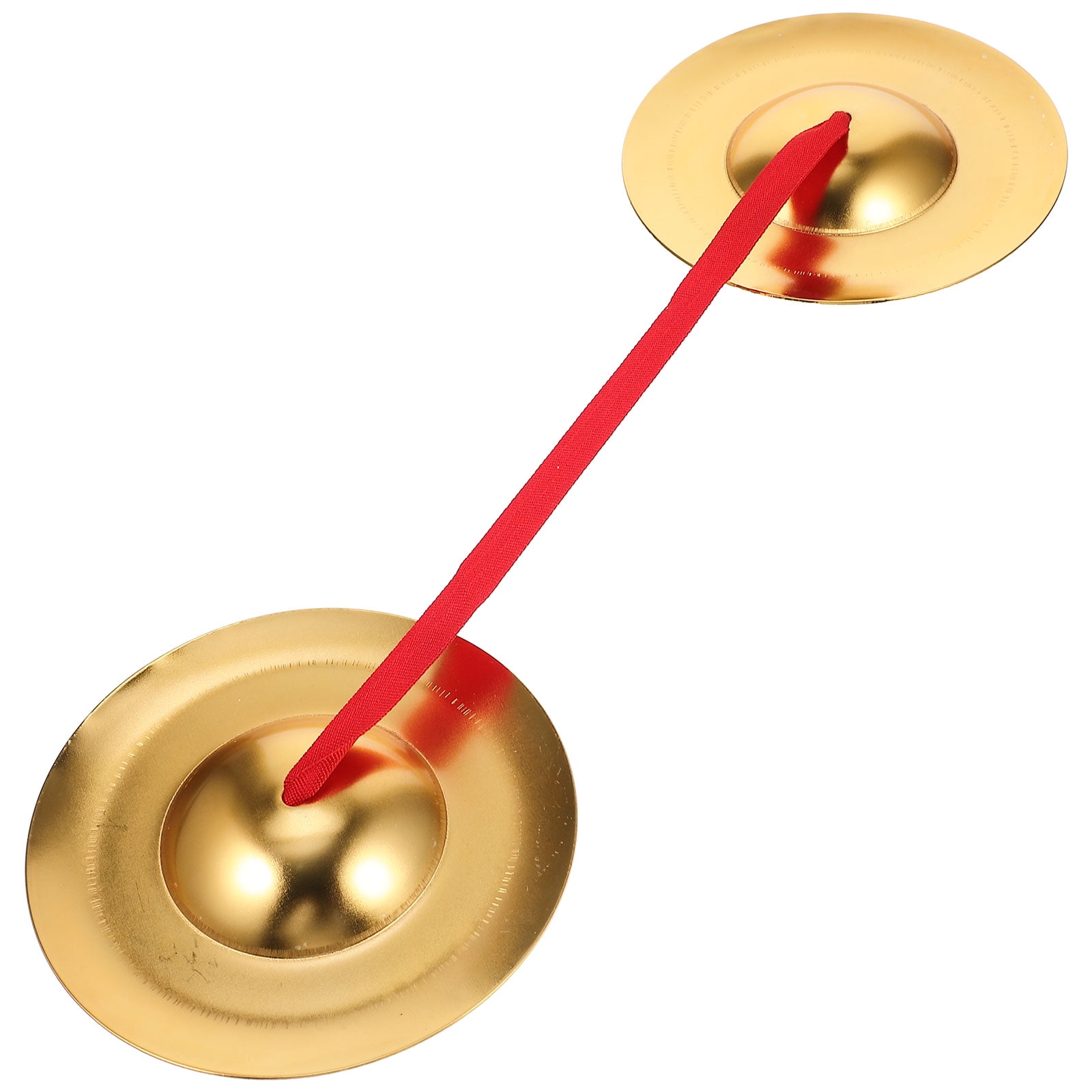 IBASETOY Durable Metal Hand Cymbals 2pcs Musical Percussion Instrument for Adults Dance Performances and Parties