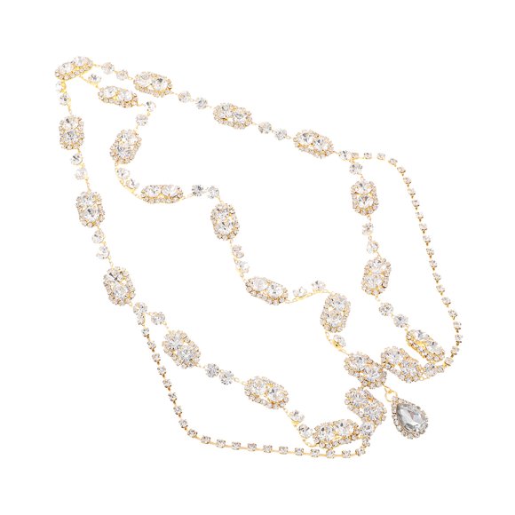IBASETOY Elegant Headband Bridal Forehead Chain for Wedding Women and Girls 1Pcs